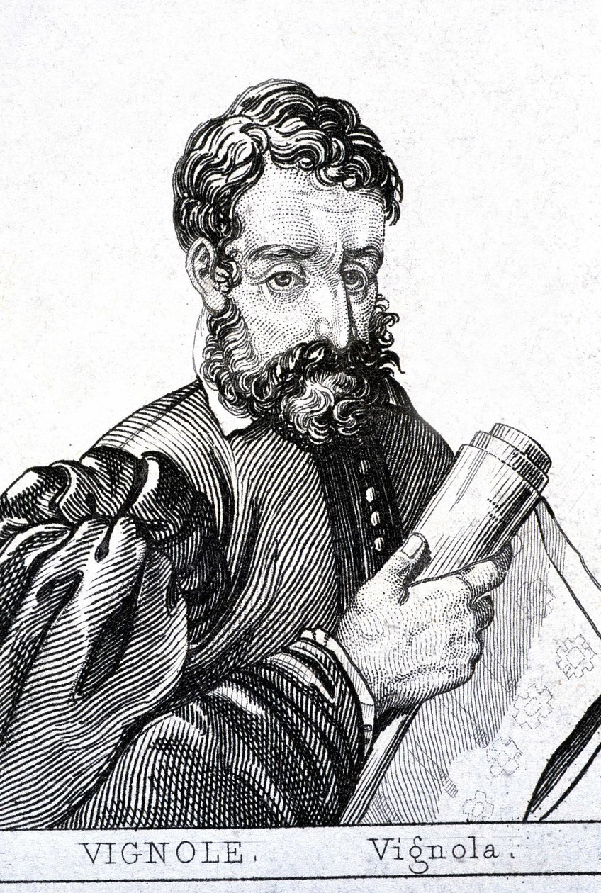 Giacomo Barozzi, dit il Vignola, em francês Le Vignole (1507 - 1573) arquitecto italiano. de Unknown artist