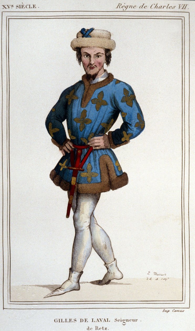 Gilles de Rais (Retz ou Rays) (1404-1440), companheiro de armas de Joana d