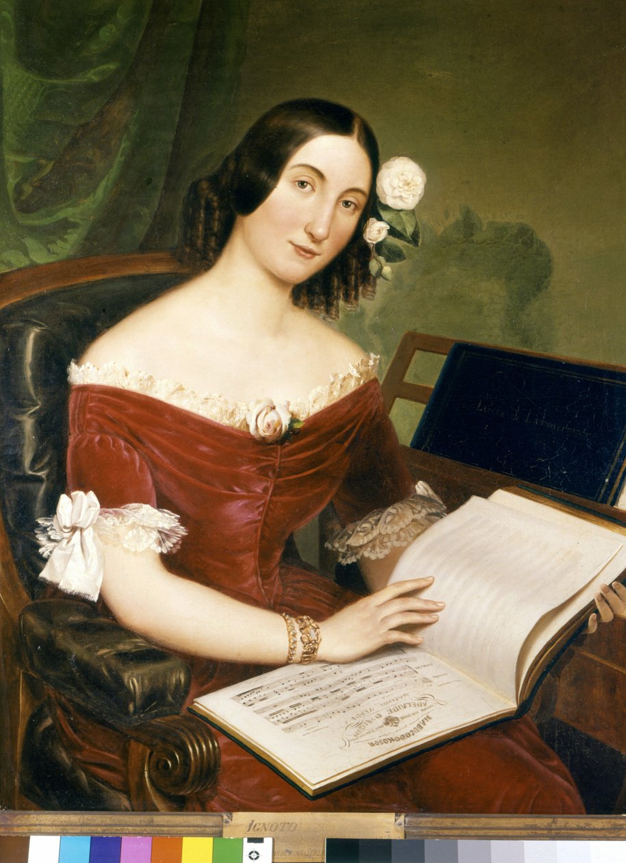 Giuseppina Strepponi (1815-1897), famosa soprano, esposa de Giuseppe Verdi. de Unknown artist