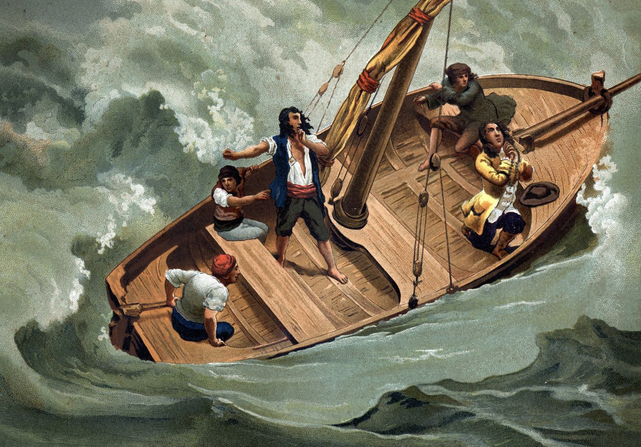 Gottfried Wilhelm von Leibniz (1646-1716), filósofo e barqueiros alemães do Adriático. Barcelona 1881 de Unknown artist