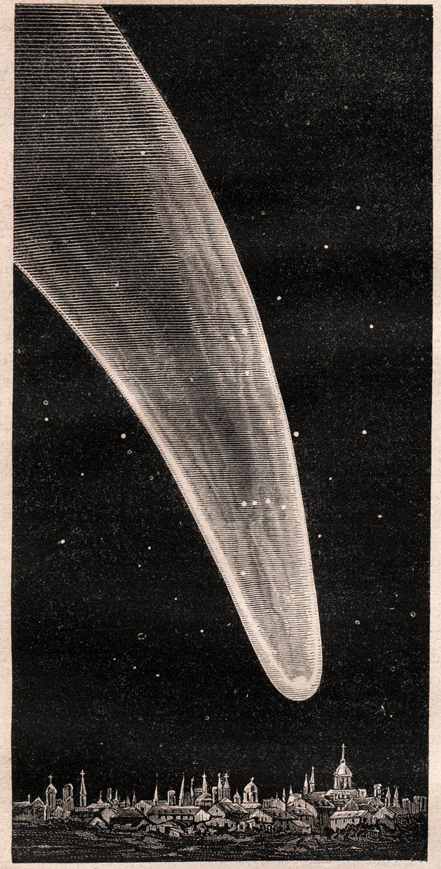 Grande Cometa de 1811 - Grande Cometa de 1811 - gravura de cerca de 1867 de Unknown artist