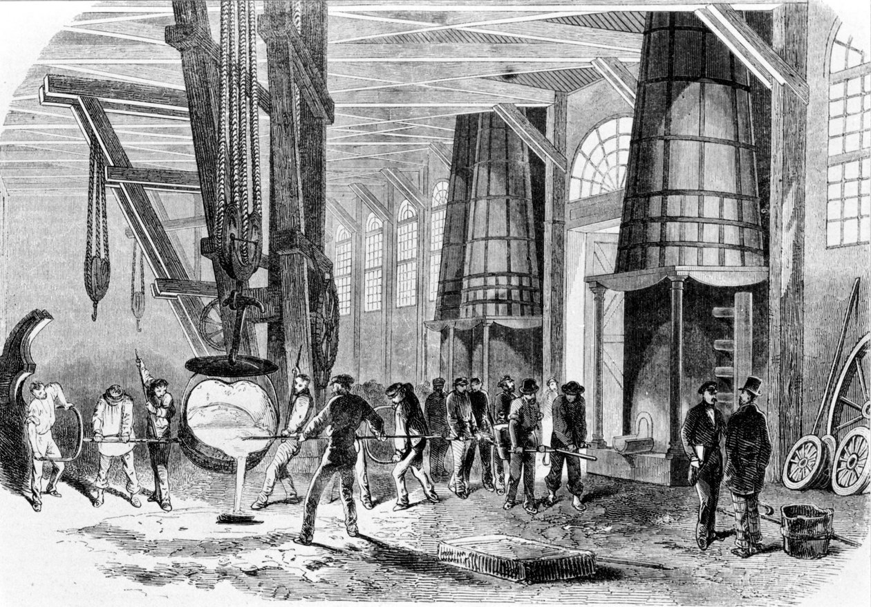 Fundição de Grenelle em 1885. de Unknown artist