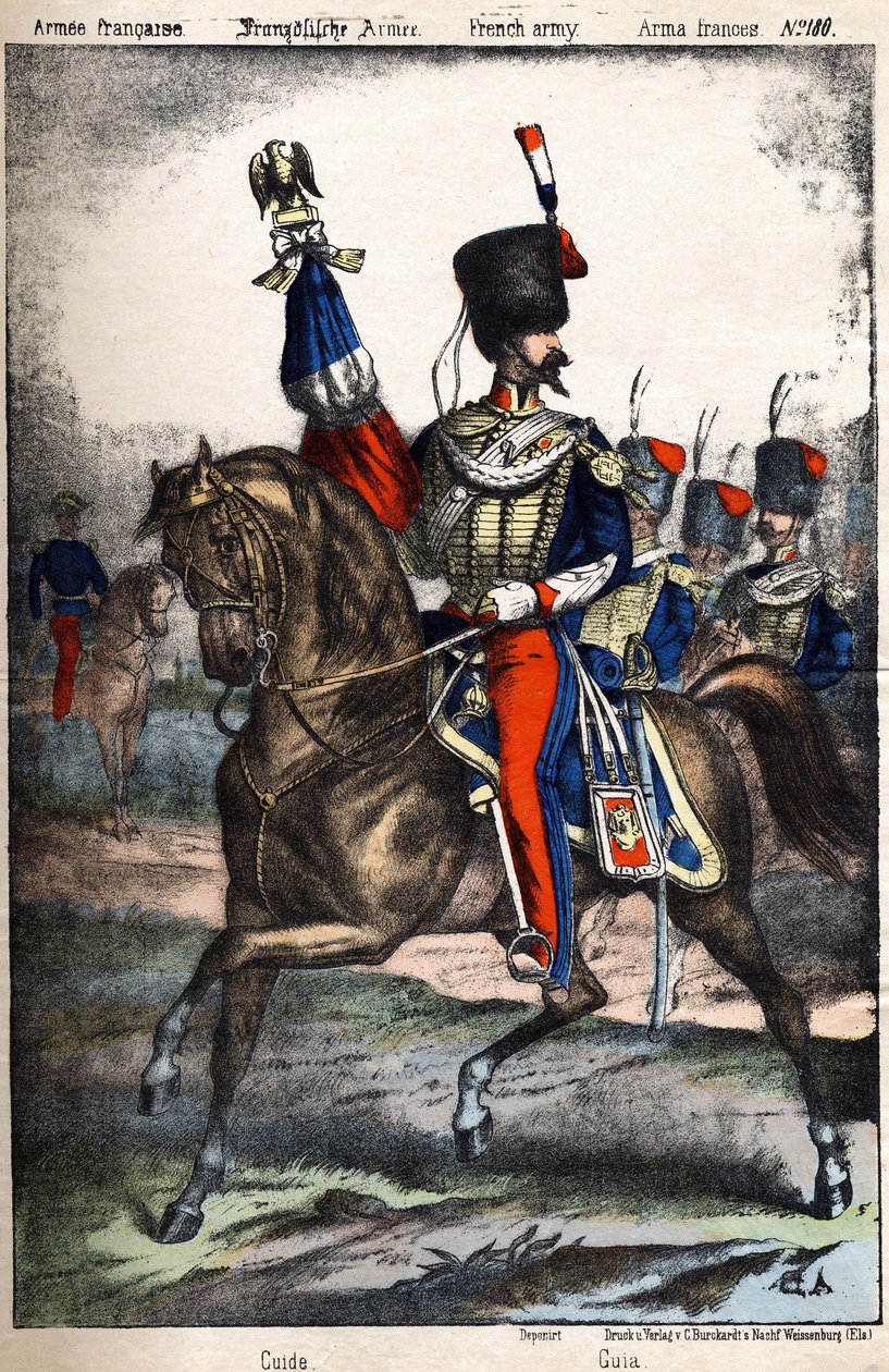 Guia da Armee. sd. gravura francesa do século XIX. de Unknown artist