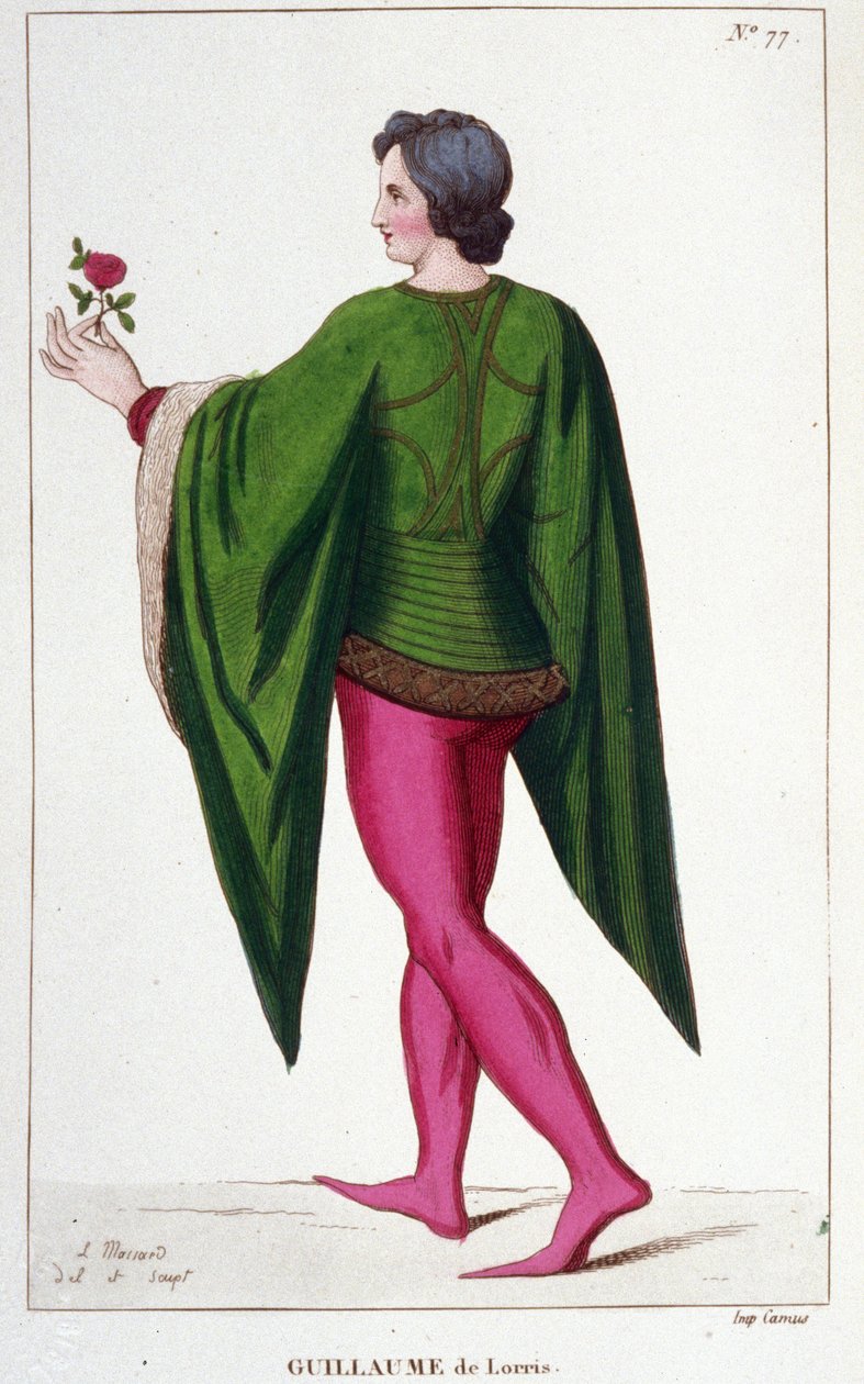 Guillaume de Lorris, poeta francês (v.1200-v.1240). de Unknown artist