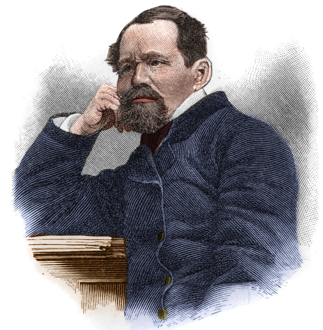 Heinrich Laube (1806-1884) escritor e dramaturgo alemão de Unknown artist