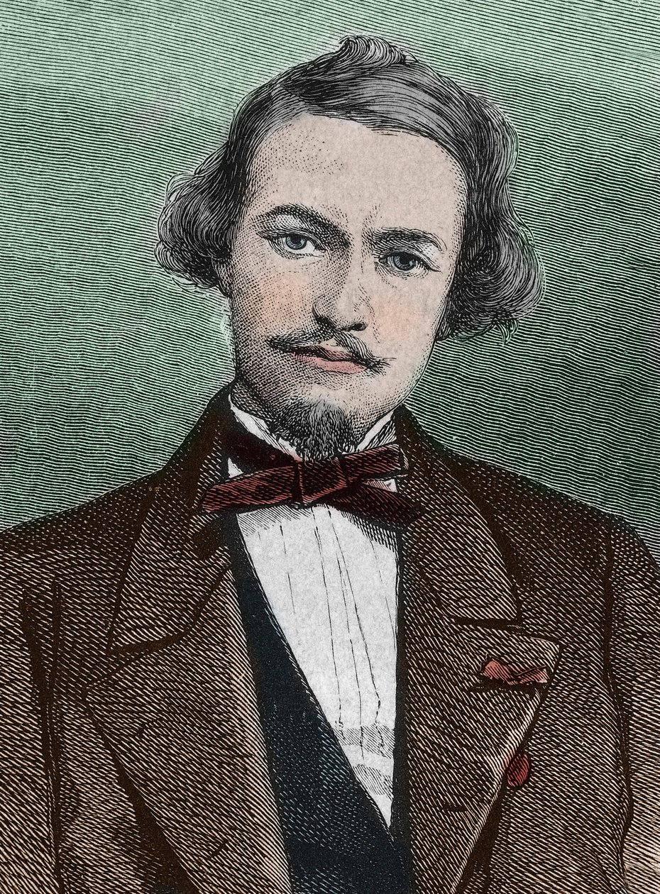 Henri Duveyrier (1840-1892), explorador francês - retrato de Henri Duveyrier orientalista, viajante e geógrafo francês de Unknown artist