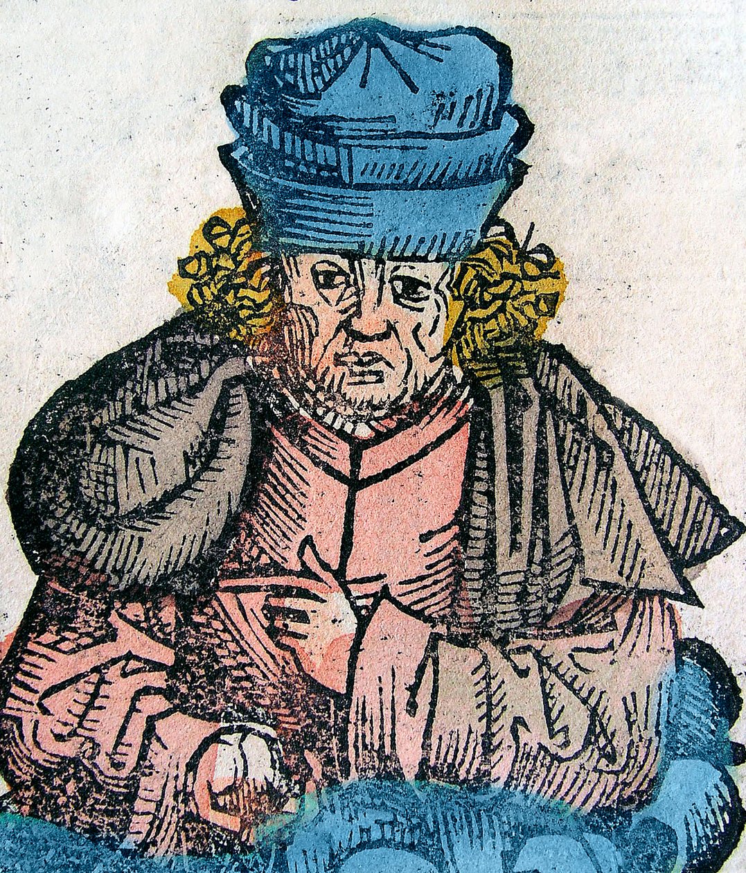 Herodote (Herodotos, 484-425 aC), historiador grego - HERODOTUS 490-425 aC, historiador grego - talha da Crónica de Nuremberga de Unknown artist