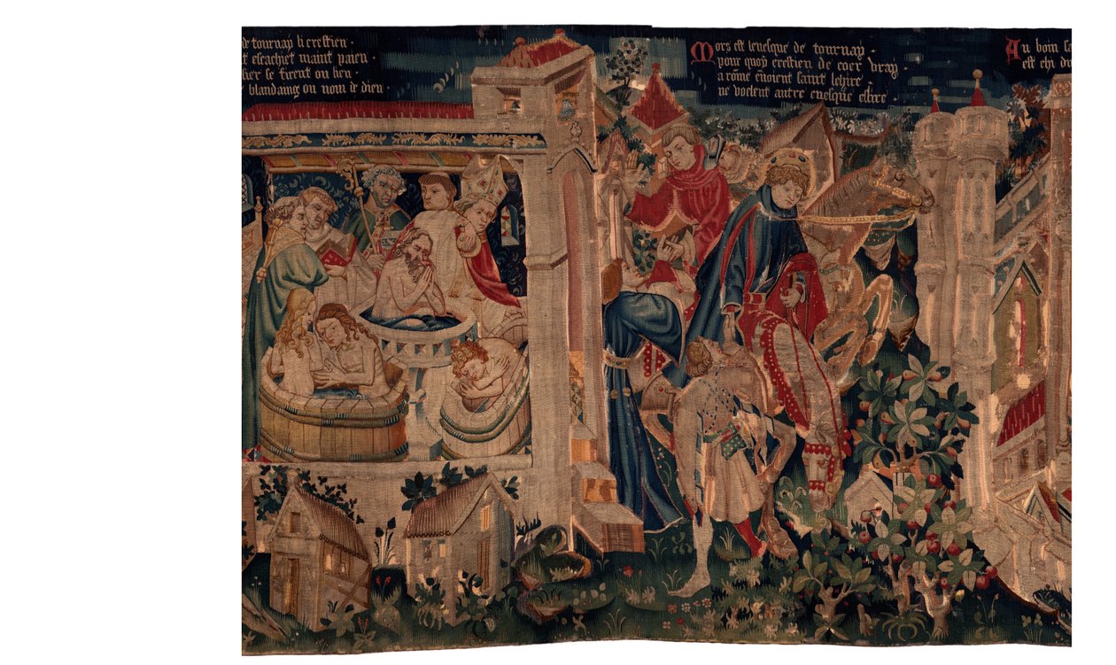 História de Saint Piat e Saint Eleuthère, Batismo dos exilados críticos da Cena 7 de Unknown artist