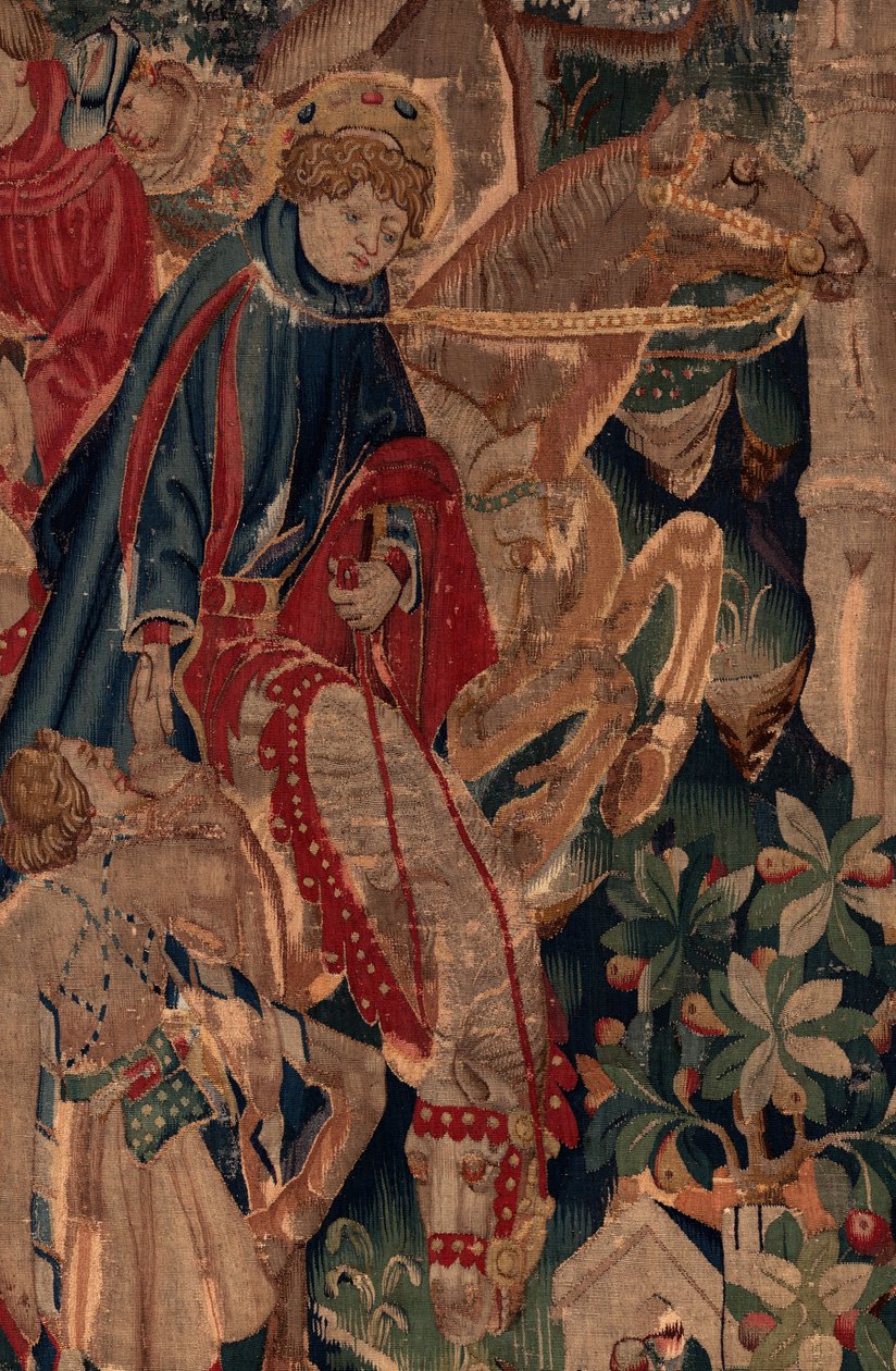 História de Saint Piat e Saint Eleuthère, Cena 8, Centro de Pormenores. Cavaleiros. de Unknown artist