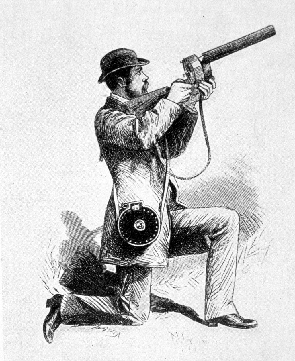 Como a espingarda de Etienne Jules (Etienne-Jules) Marey foi usada para fotografar aves. de Unknown artist