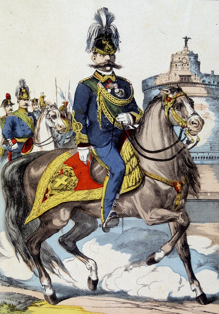 Humbert I a cavalo, Rei de Itália de Unknown artist