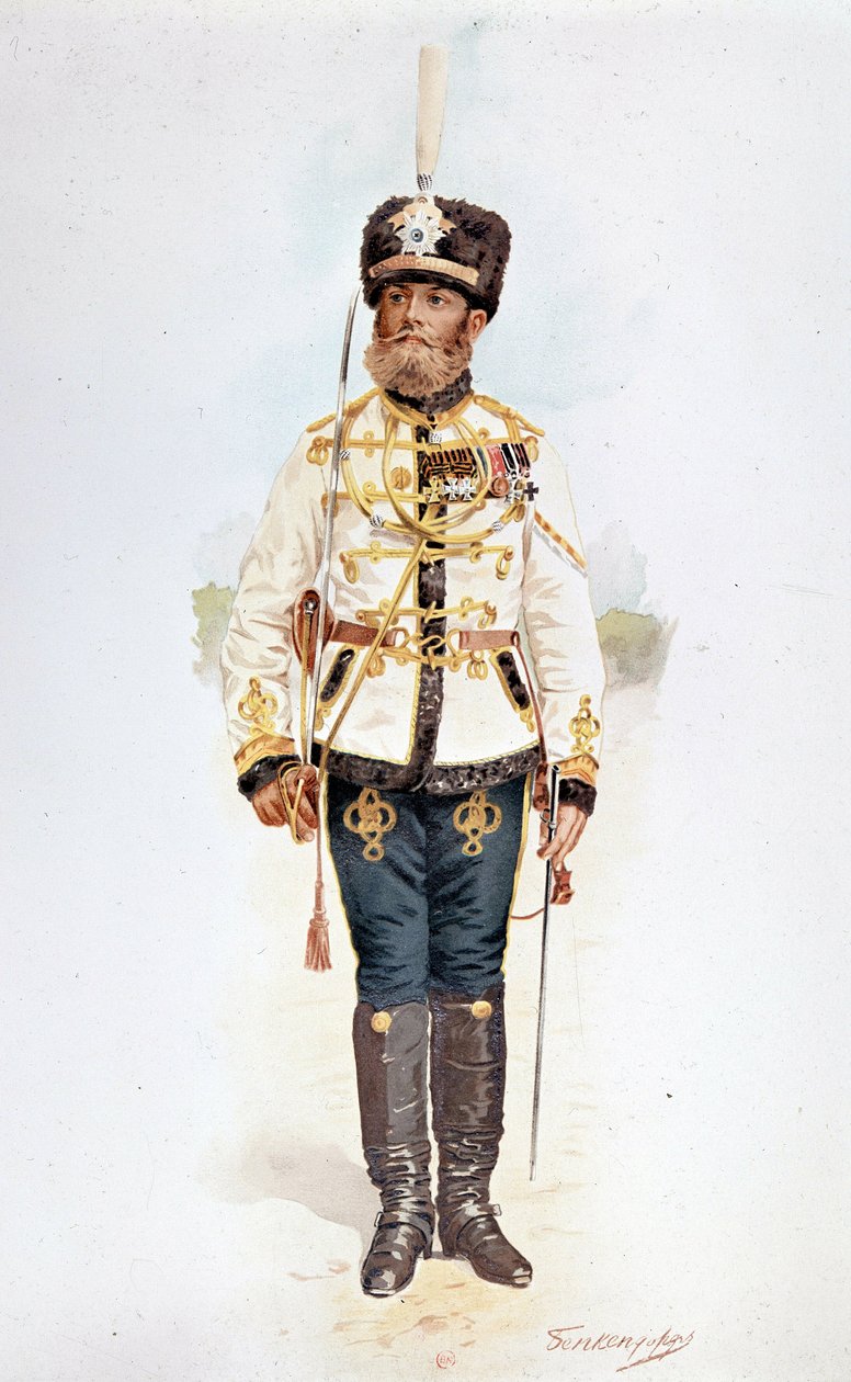 Hussard da Guarda Russa sob Nicholas II de Unknown artist