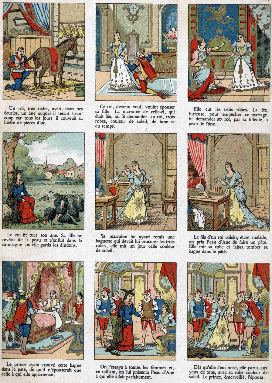 Ilustração para Donkey Skin, conto de Charles Perrault. de Unknown artist