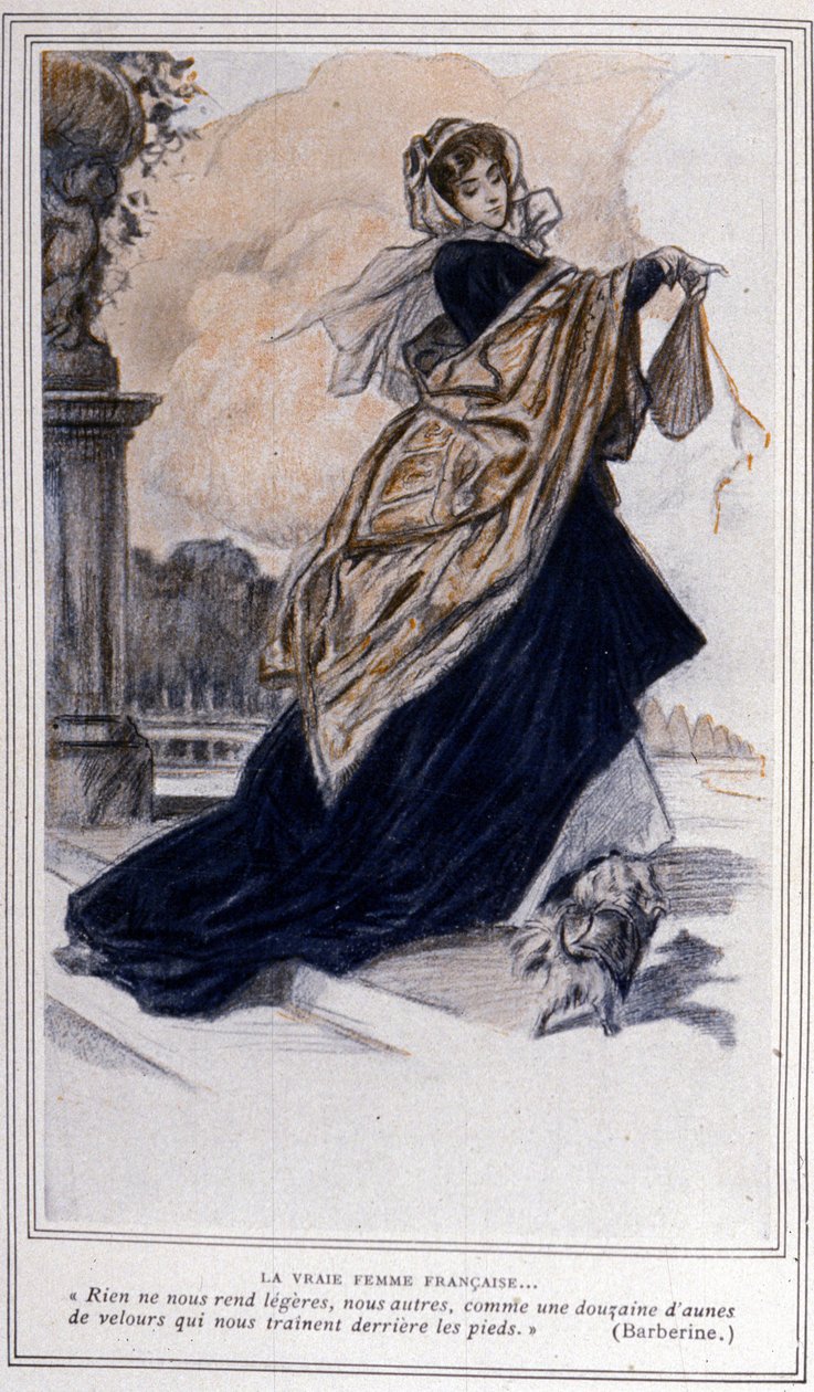 Ilustração para a peça de teatro "Barberine" criada em 1835 por Alfred de Musset (1810 - 1857). de Unknown artist