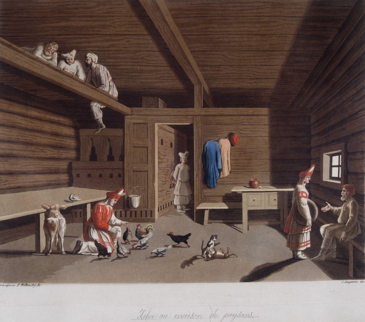 Em "The Old and Modern Costume" 1819-1820, de Ferrario. de Unknown artist