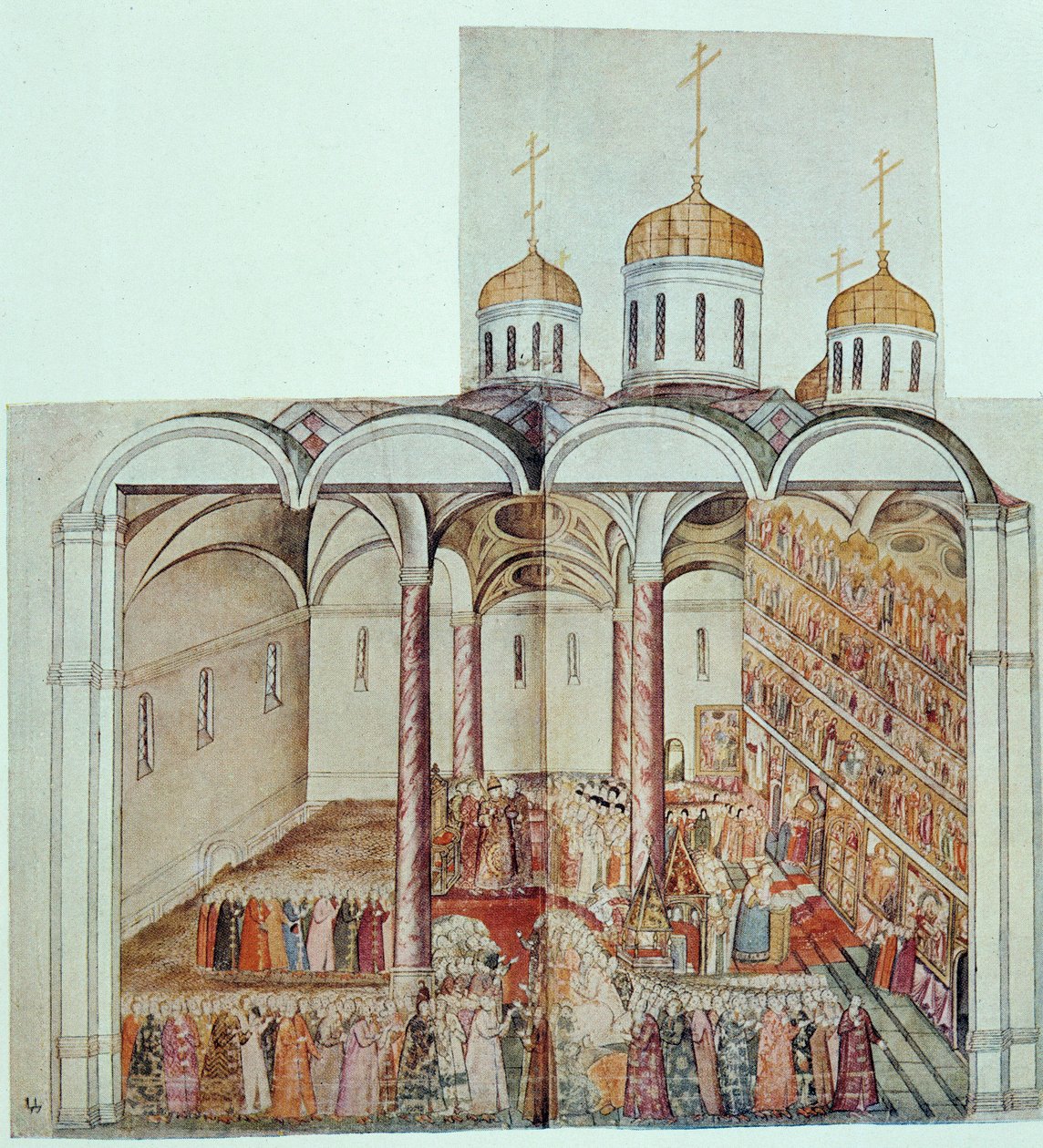 Indução de Miguel III, Czar da Rússia (Mikhael Romanov de Unknown artist