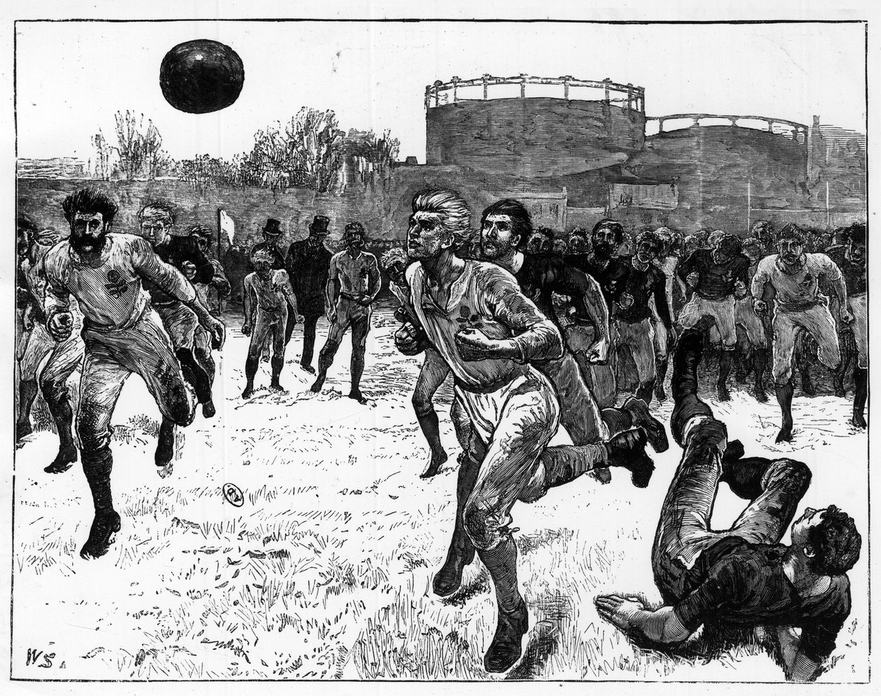 Jogo internacional de futebol entre países anglo-saxões de Unknown artist