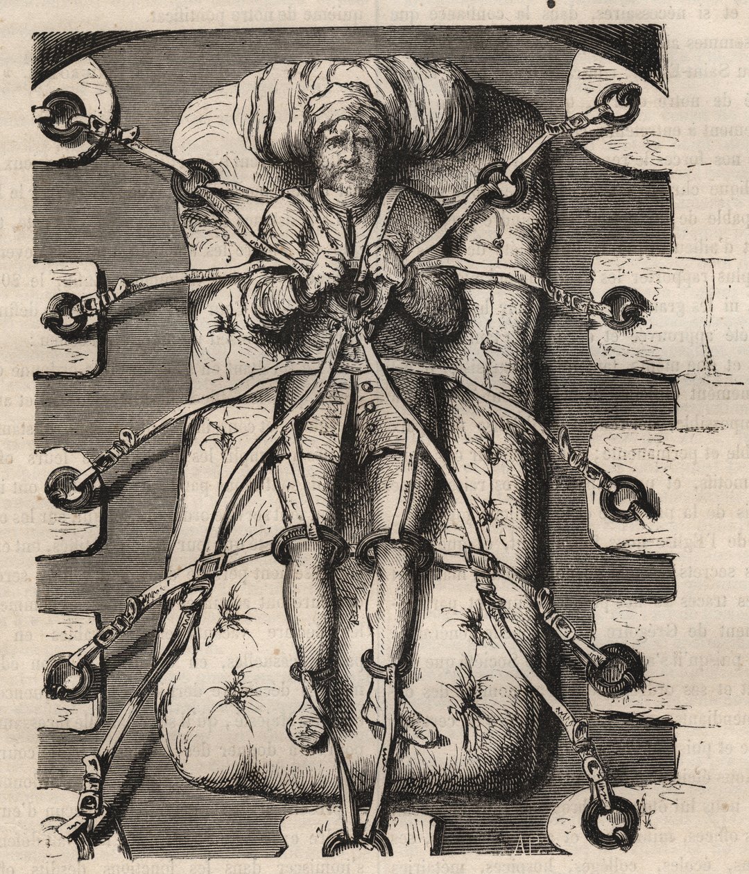 Interrogatório de Robert Francois Damiens (Robert-Francois Damier) de Unknown artist