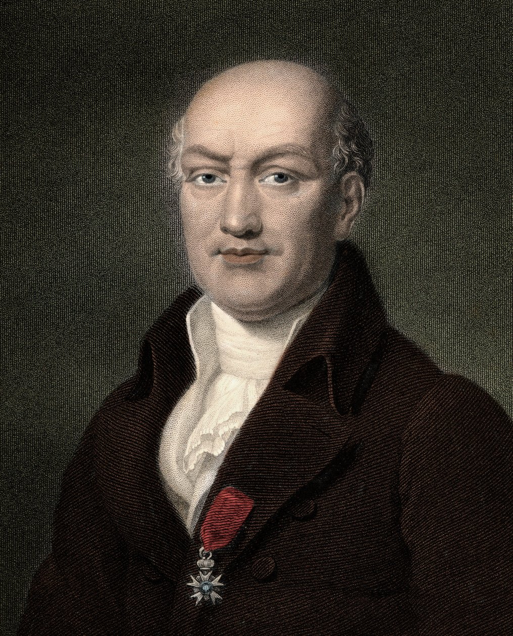 Jean Baptiste (Jean-Baptiste) Joseph Delambre 1749-1822 - gravura - século XIX de Unknown artist