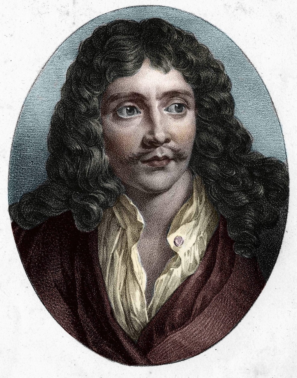 Jean Baptiste Poquelin conhecido como Molière (1622 - 1673). de Unknown artist