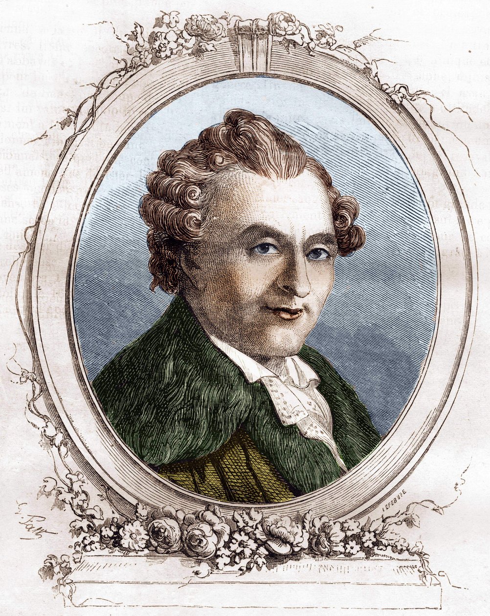 Jean Michel Sedaine. Autor dramático francês 1719-1797. de Unknown artist