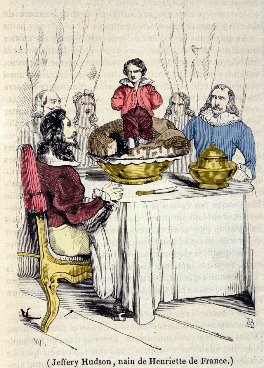 Jeffrey Hudson (1619-1682), anão da Rainha da Inglaterra Henriette Marie da França (1609-1669). de Unknown artist