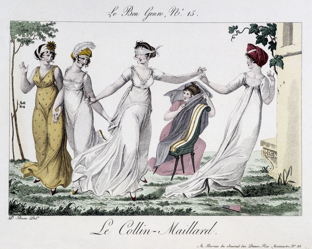 Jeu du Colin-Maillard (Colin Maillard) - em "Le Bon genre", n¡14, início do século XIX de Unknown artist