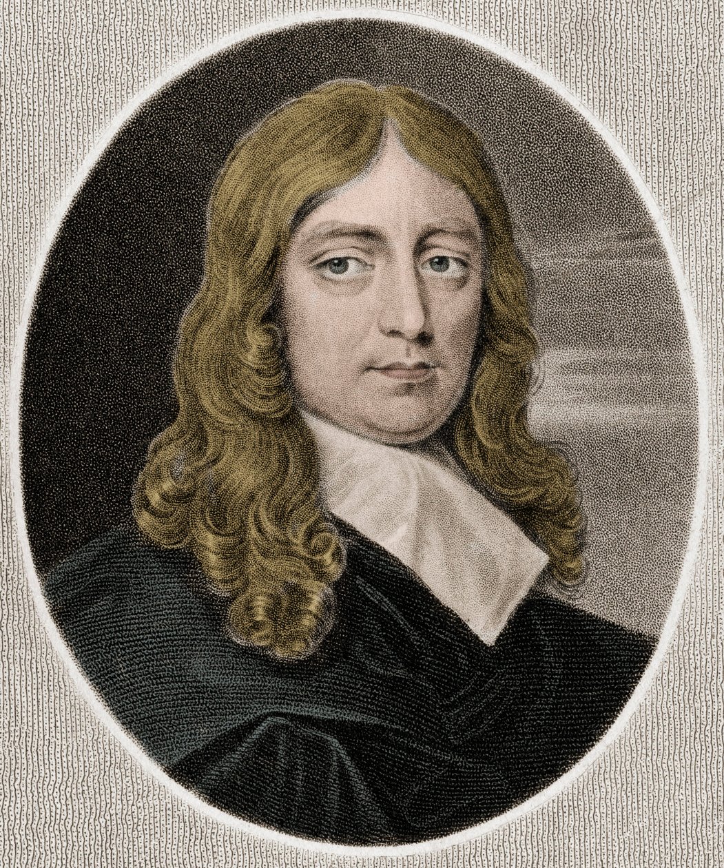 John Milton 1608-1674 - gravura - século XIX de Unknown artist