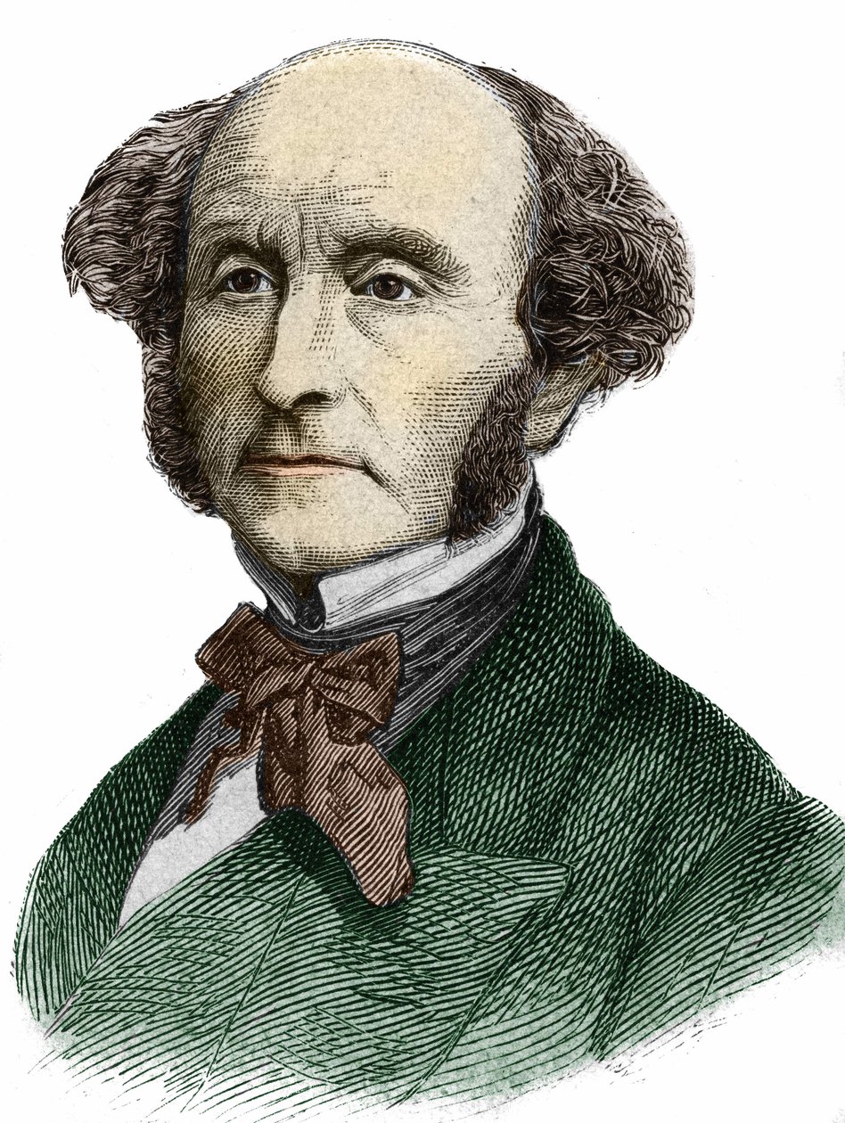 John Stuart Mill (1806 - 1873), filósofo e economista britânico. de Unknown artist