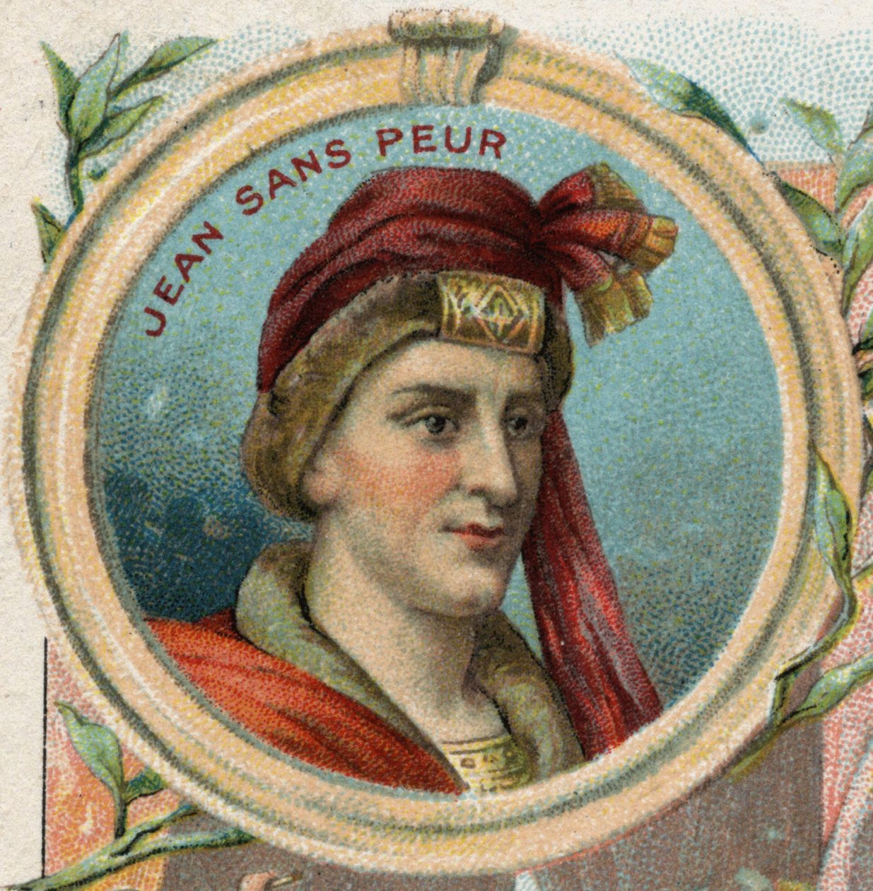 João sem medo (1371-1419), duque de Borgonha. Cromolitografia final do século 19 de Unknown artist
