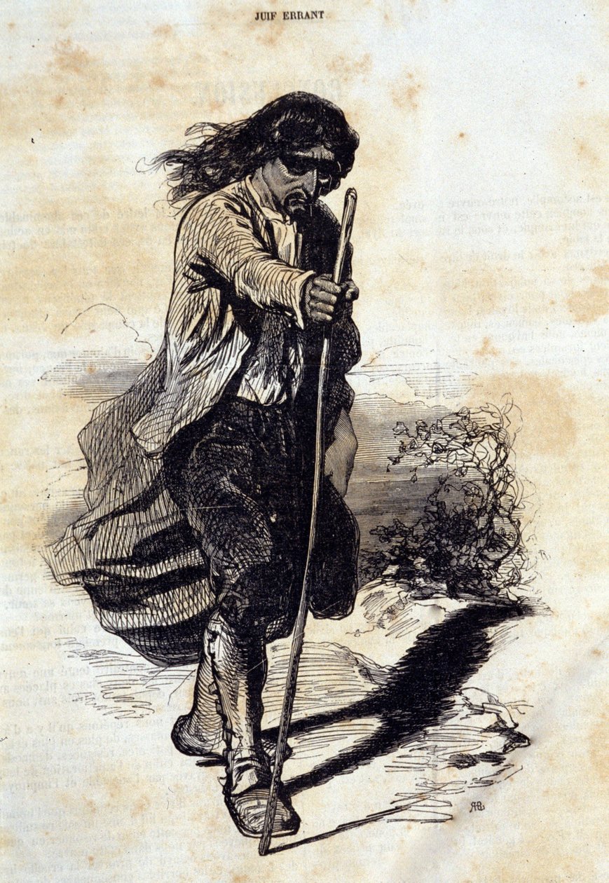 O judaísmo: Vendedor ambulante judeu (judeu errante). de Unknown artist