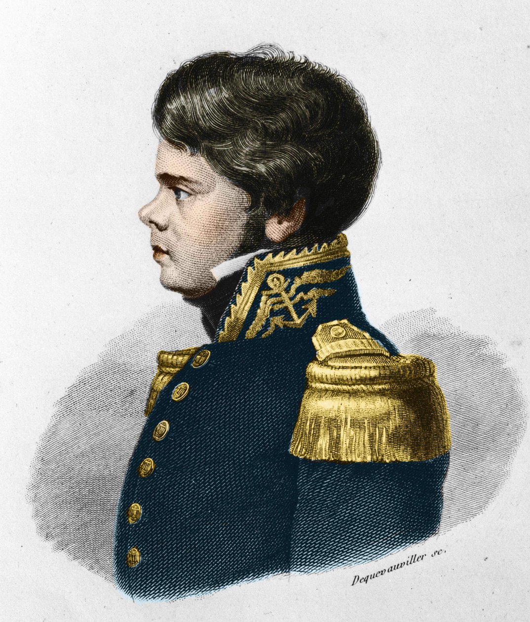 Jules Poret de Blosseville. Explorador francês, marinheiro e geógrafo. 1802-1833. de Unknown artist