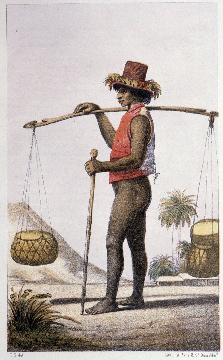 Kanak, Honolulu - em "First swedish circumnavigation" por Skogman Carl Johan Alfred, ed. Stockhlom, Adolf Bonnier de Unknown artist