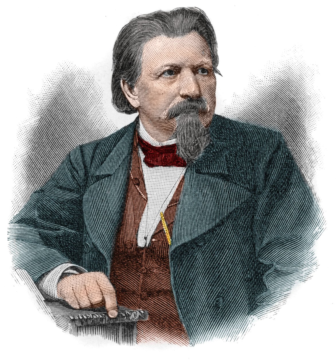 Karl Ferdinand Gutzkow (1811-1878), escritor, dramaturgo e jornalista alemão. de Unknown artist
