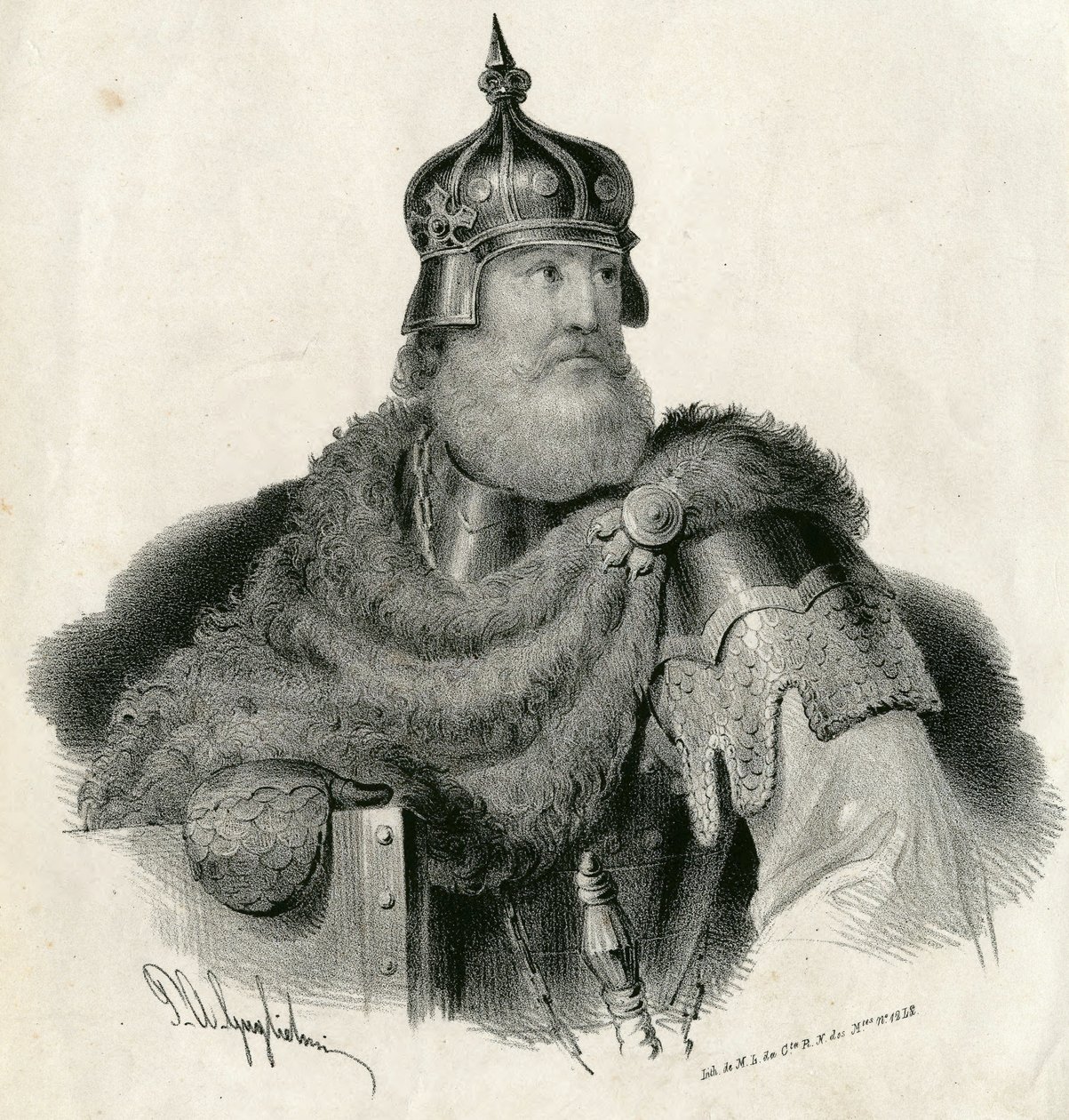 Kestutis - Grão-Duque da Lituânia e Duque de Trakai 1297-1382 de Unknown artist