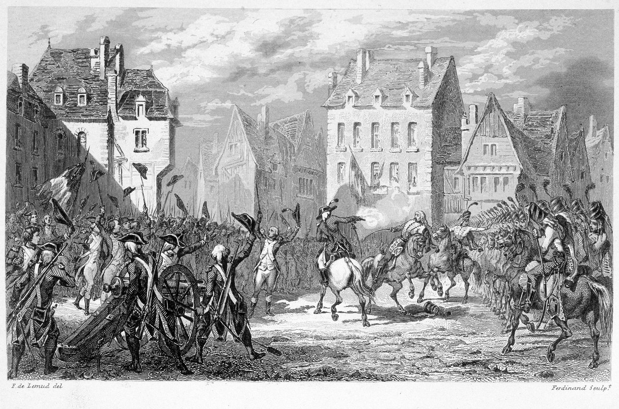 A Guarda Nacional de Varennes (22 de Junho de 1791) - em "Fasttes de Gardes nationales de France de Unknown artist