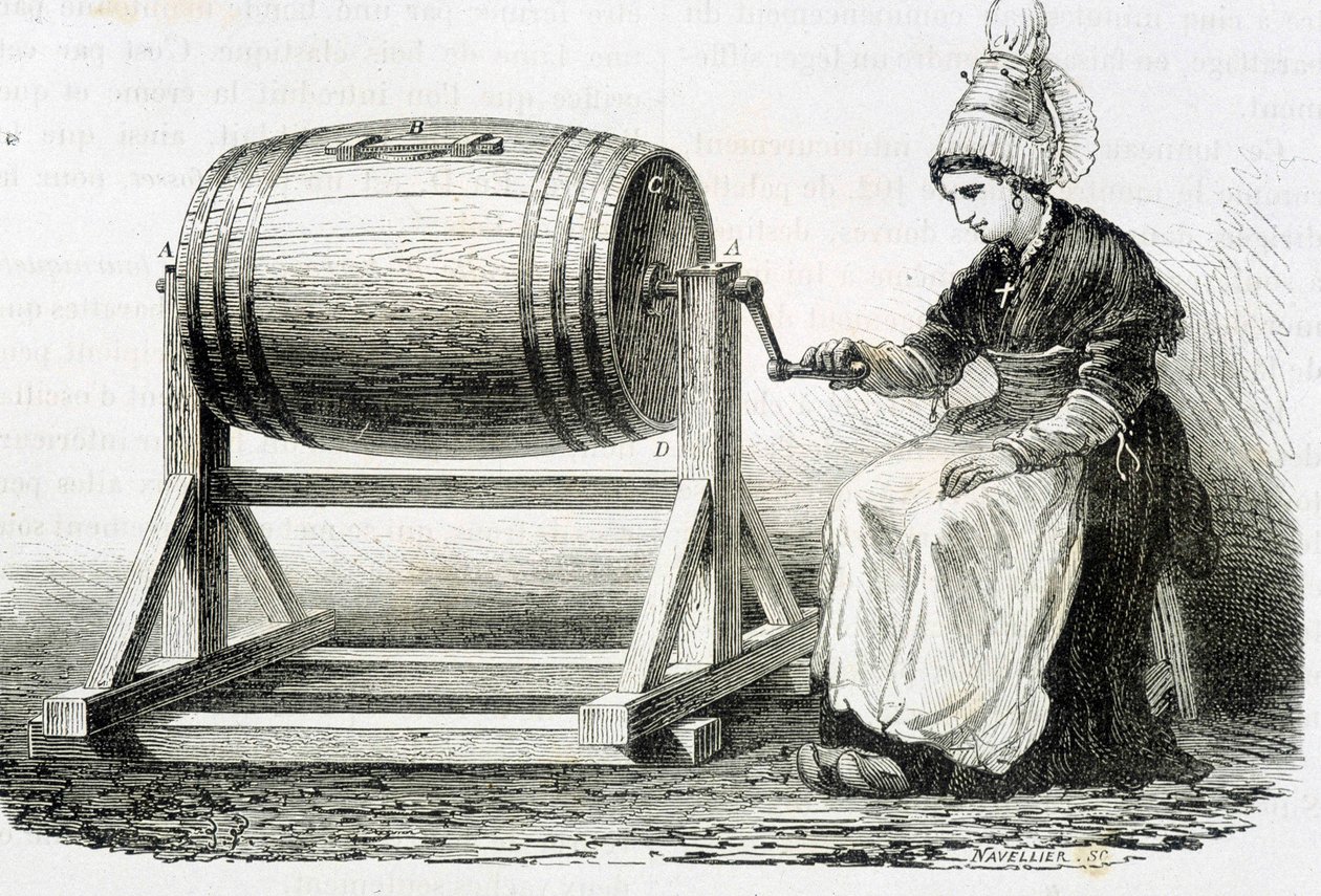 A rotatividade normanda - em "The Wonders of Industry", de Louis Figuier de Unknown artist