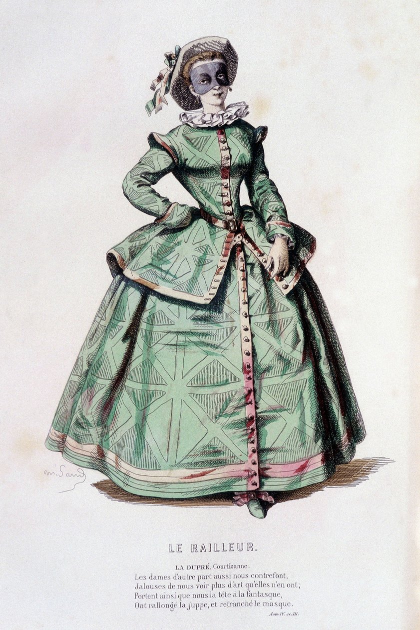 La dupre in "le Railleur" (de Antoine Mareschal em 1635), in "le theatre francais au 16 eme et 17 eme ecle anterieur à Moliere" de Edouard Fournier. de Unknown artist
