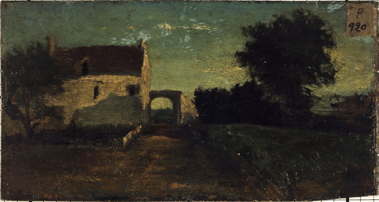 La porte de Clamart (), cerca de 1850, entre 1845 e 1855 (óleo sobre madeira) de Unknown artist
