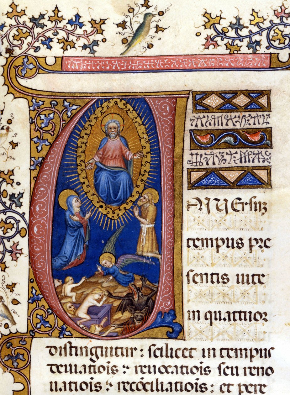 Último Julgamento. Manuscrito do século XV. Milão, Biblioteca Nazionale Braidense. de Unknown artist