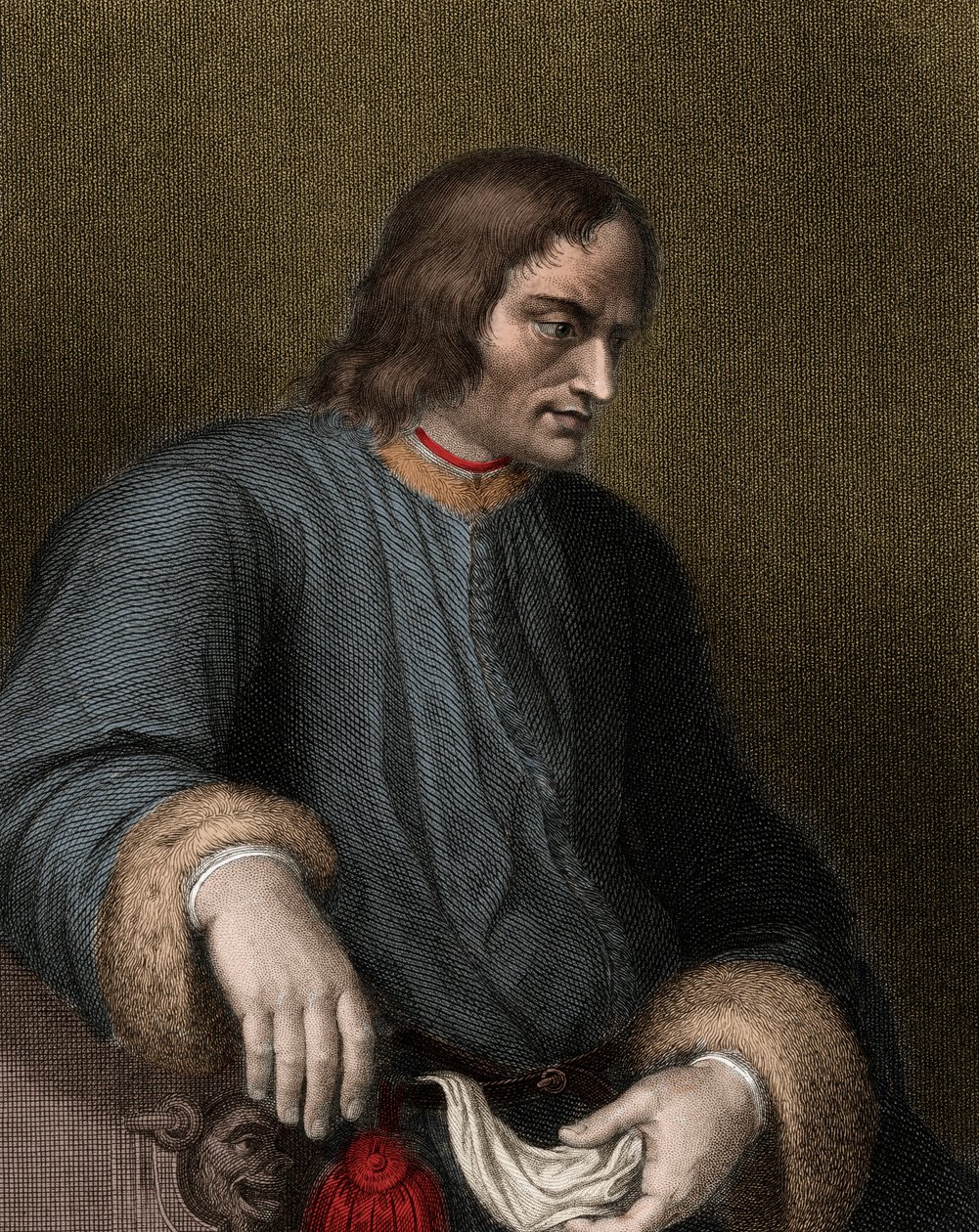Laurent de Medicis também conhecido como Laurent le Magnifico de Unknown artist