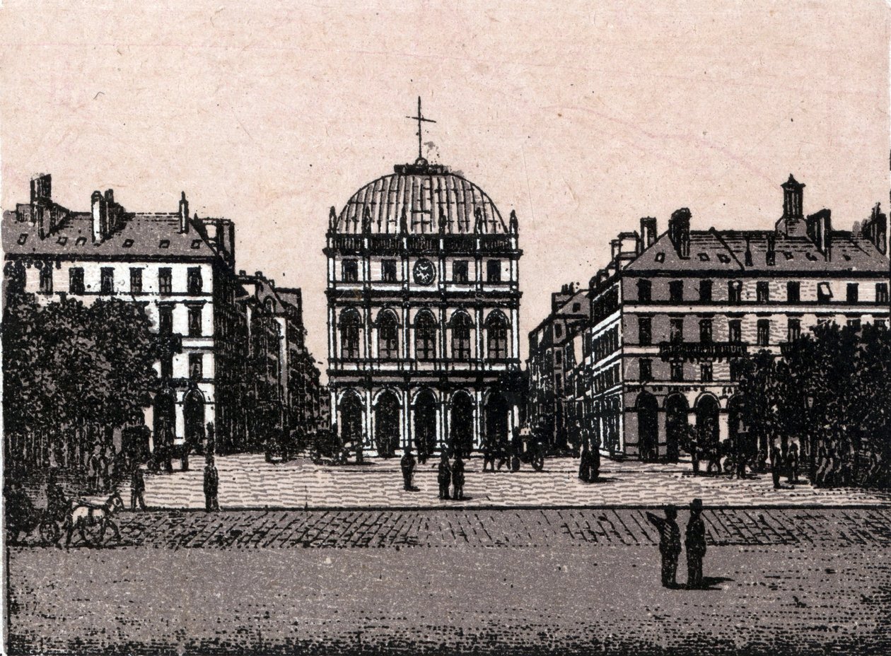 Le Havre, le theatre in "Le monde illustrates 168 views" Sem data (final do século XIX) de Unknown artist