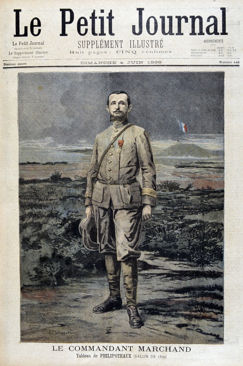 Le commandant Marchand - no "Le petit Journal" de 04/06/1899 de Unknown artist