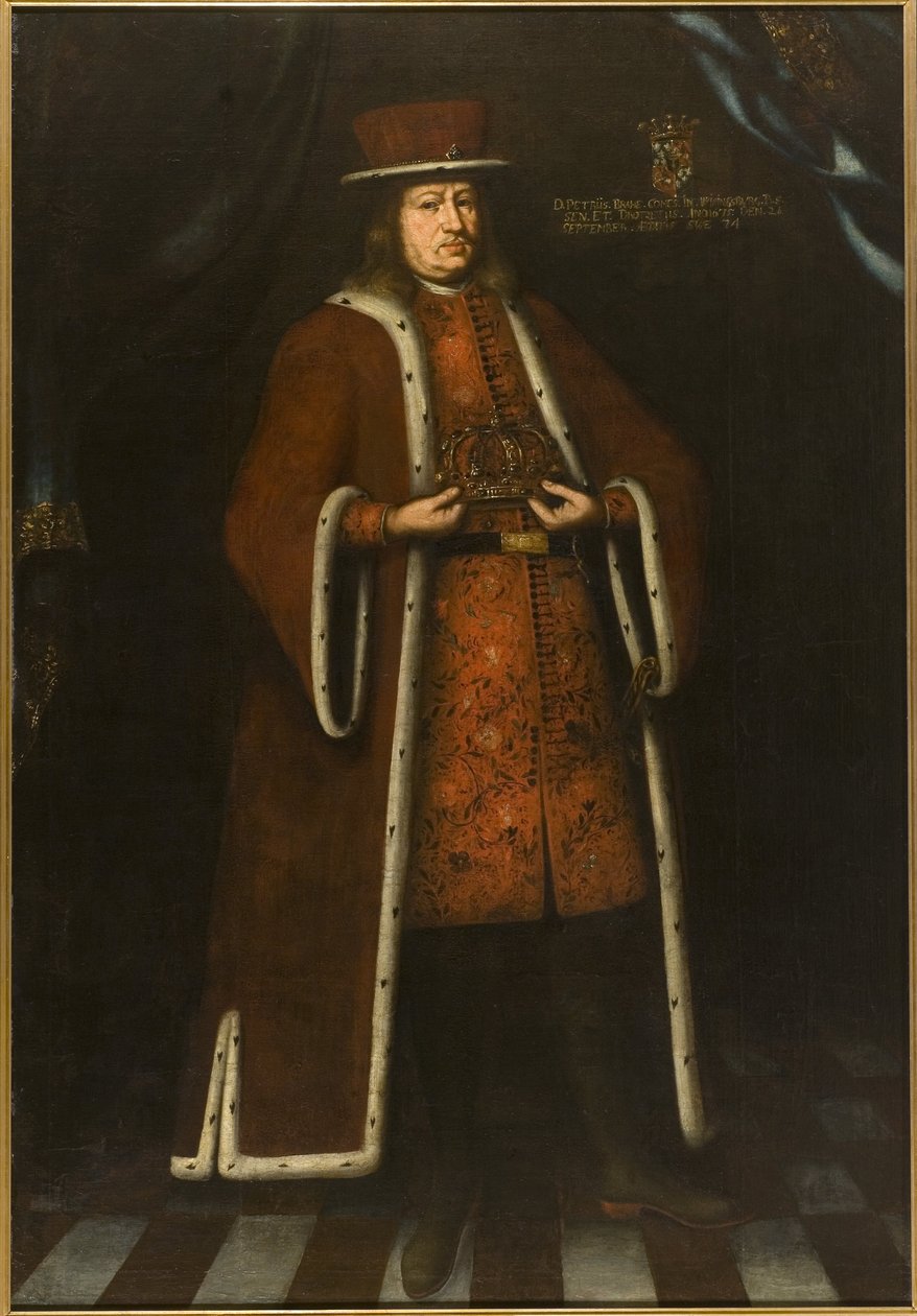 Le comte Per (Pierre) Brahe, dit le jeune, Portrait of Count Per Brahe the Younger (1602-1680), Anonymous . Óleo sobre tela de Unknown artist