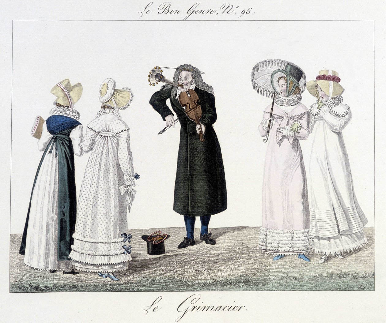 Le grimacier: músico de rua no século XVIII - em "Le bon genre" n¡95 de Unknown artist