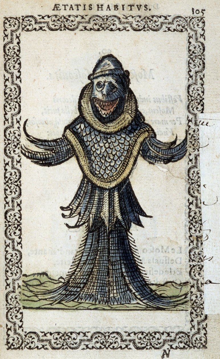 Le monine marin - em "Habits et effigies" de Jean Sluperius de Unknown artist