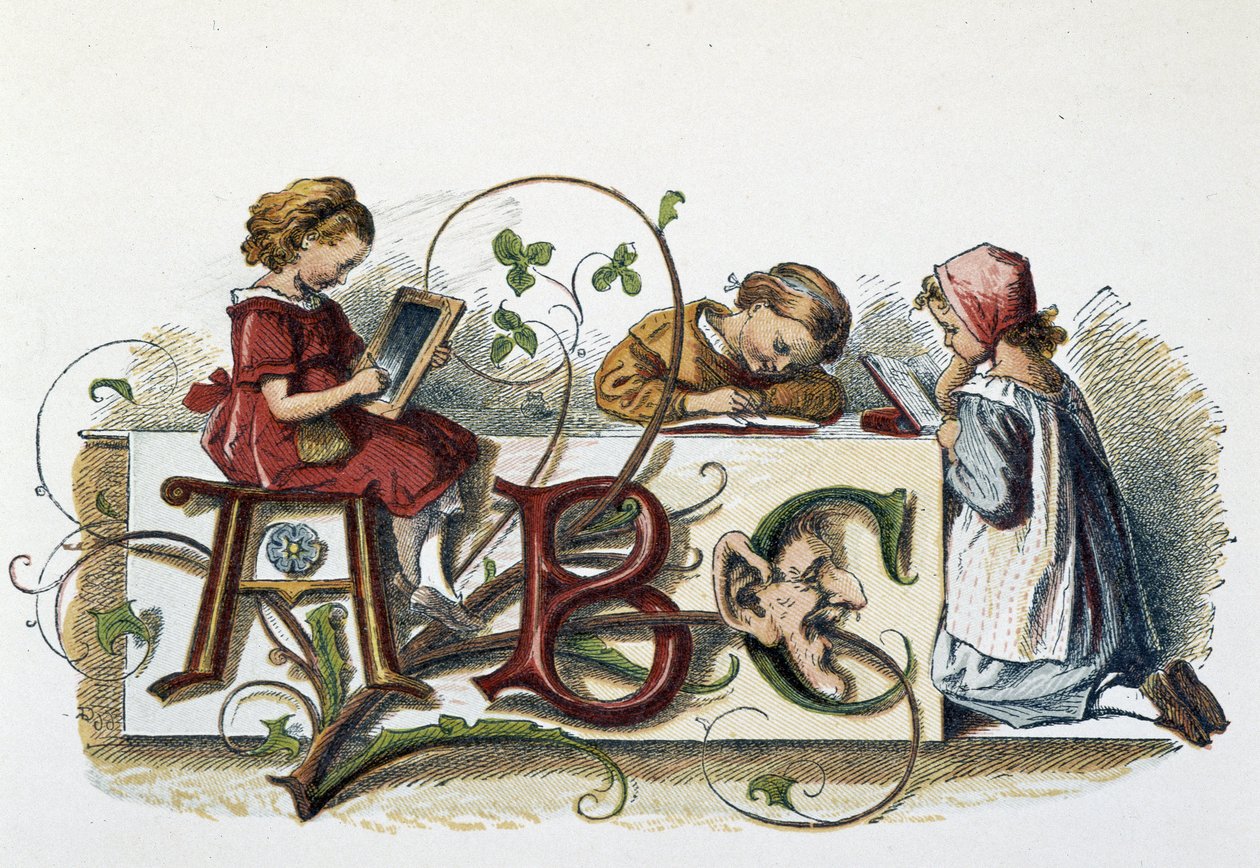 Leitura e escrita infantil - em "Children