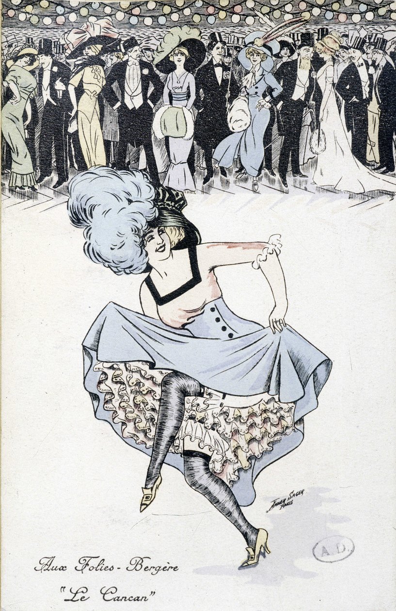 The Folies-Bergères: o "Cancan", n.d. de Unknown artist