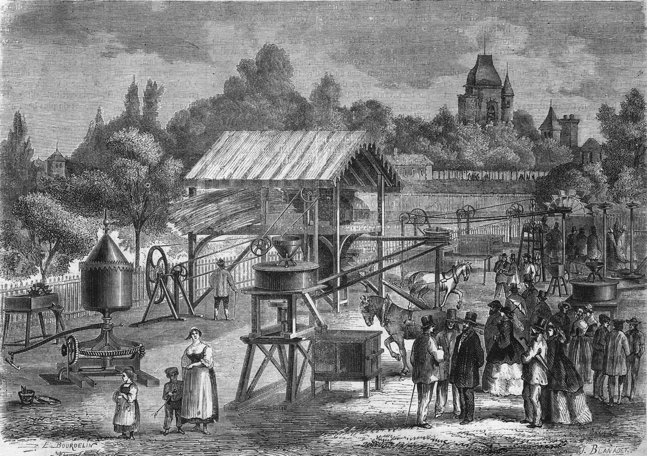 Les Machines agricoles pelo Sr. Joseph Pinet Jr., construtor do Abilly (Indre et Loire) em 1865. de Unknown artist