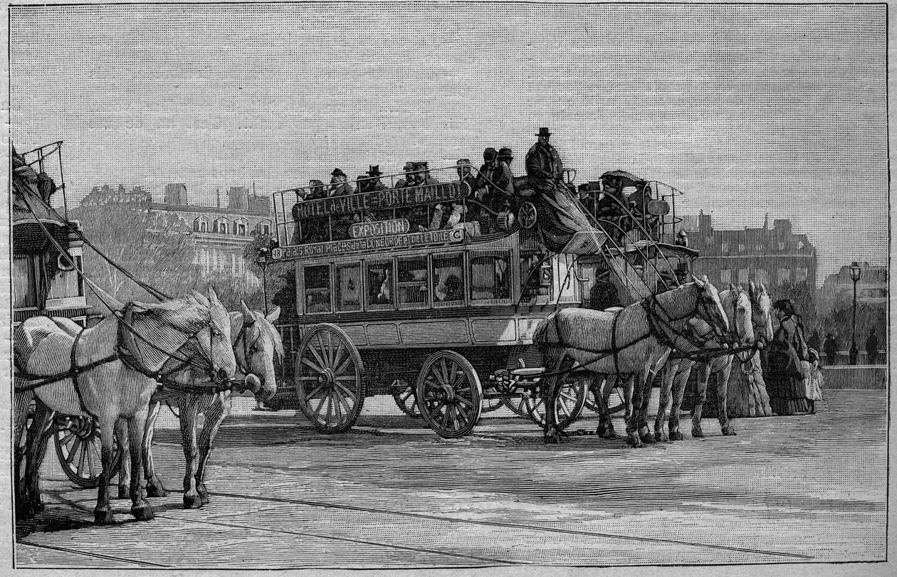 Les Omnibus de Paris no século XIX: l